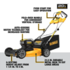 21.5 in. 20-V Li-Ion Cordless Battery Walk Behind Self Propelled Mower w/Hedge,Bare Trimmer,Blower,Cleaner,Pole/Hand Saw - Image 9