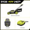 40V Brushless 20 in. Cordless Walk Behind Self-Propelled Lawn Mower - Image 18
