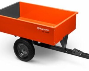 Husqvarna 12 CU FT Steel Swivel Dump Cart #588208804