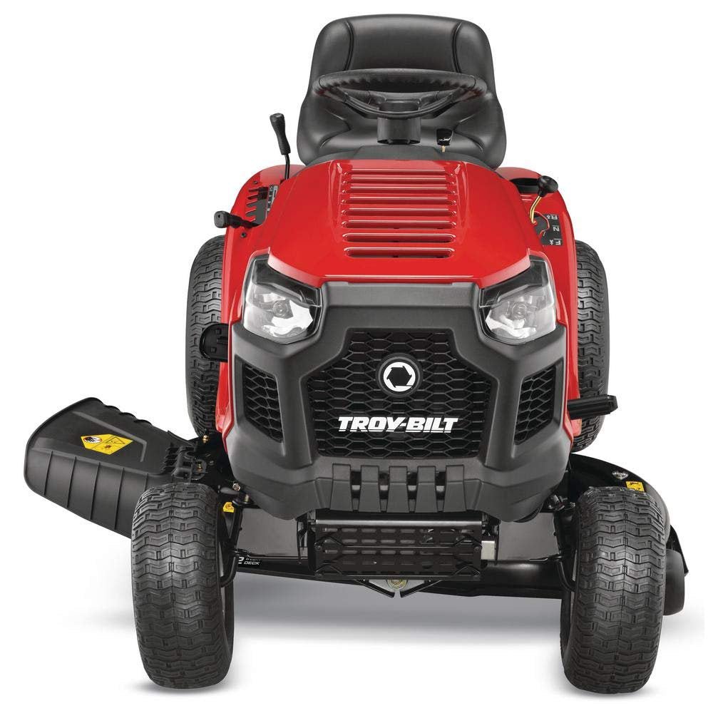 Troy Bilt Bronco 42 in 19 HP Briggs & Stratton Automatic Drive Gas Riding Lawn Tractor with Mow in Reverse - Image 8