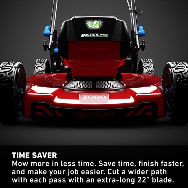 Flex-Force 60V Cordless 2-Tool Combo Kit 22 in. Recycler Walk Behind Lawn Mower & Leaf Blower w/Charger & Batteries - Image 9