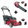 Flex-Force 60V Cordless 2-Tool Combo Kit 22 in. Recycler Walk Behind Lawn Mower & Leaf Blower w/Charger & Batteries - Image 10