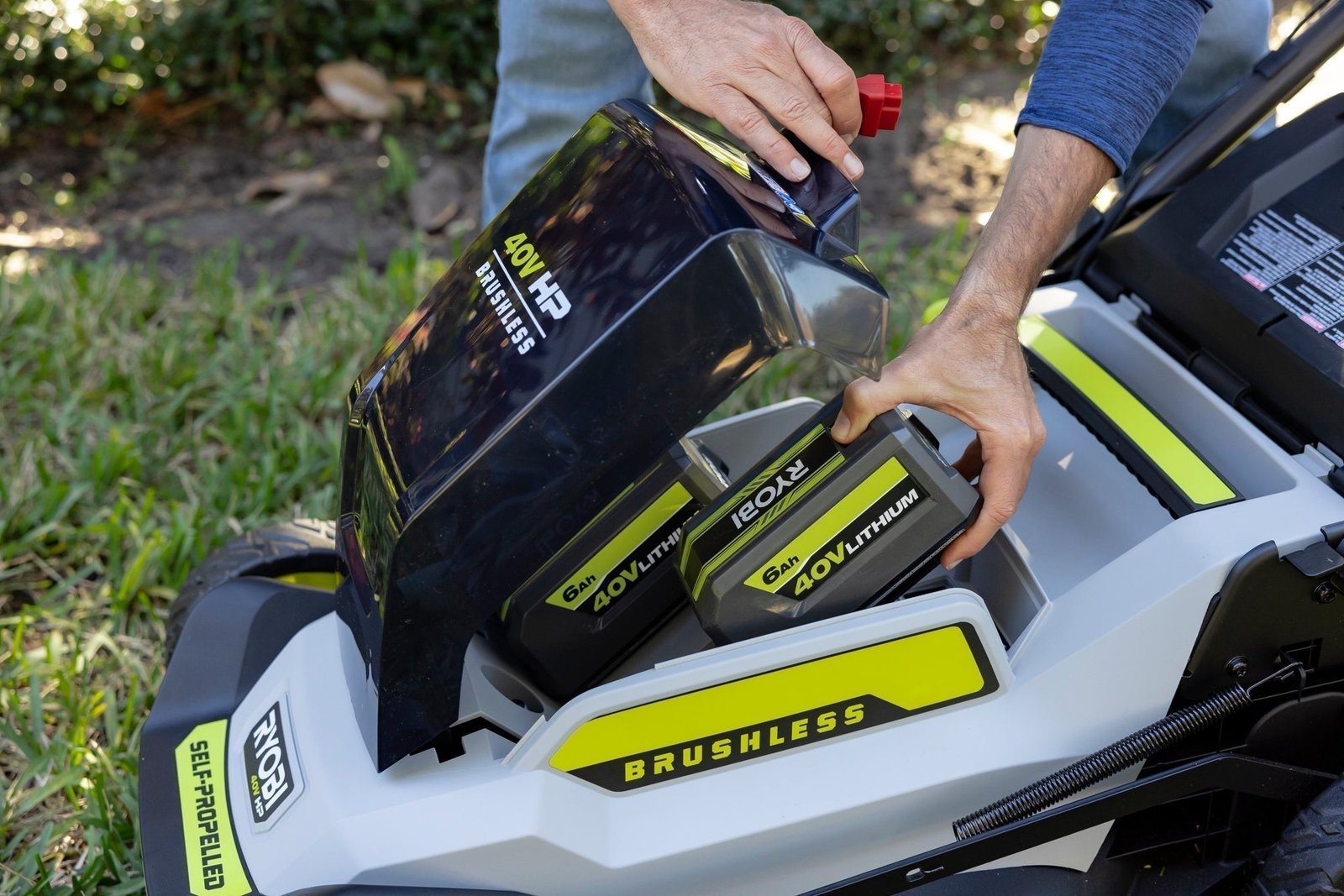 40V Brushless 20 in. Cordless Walk Behind Self-Propelled Lawn Mower - Image 6